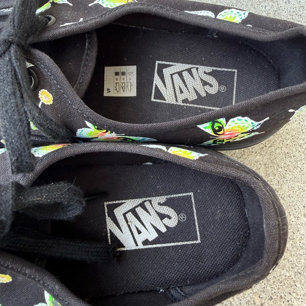 Vans Women’s Low Top Platform Stackform Neon Butterfly Print Shoes. Size 9. - Picture 8 of 14